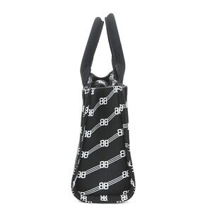 Balenciaga Handbag Canvas XS Bag Trade White Shoulder Black